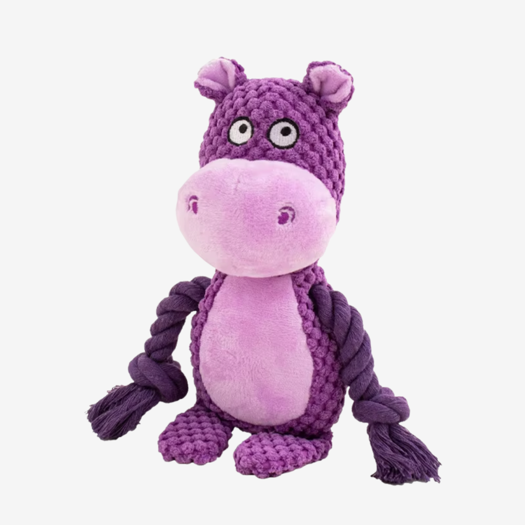 Hippo Rope Plush Toy