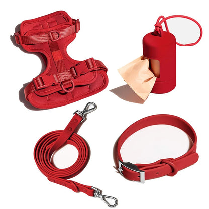 4 in 1 High Quality Dog Harness And Leash Set - Waterproof PVC