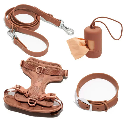 4 in 1 High Quality Dog Harness And Leash Set - Waterproof PVC