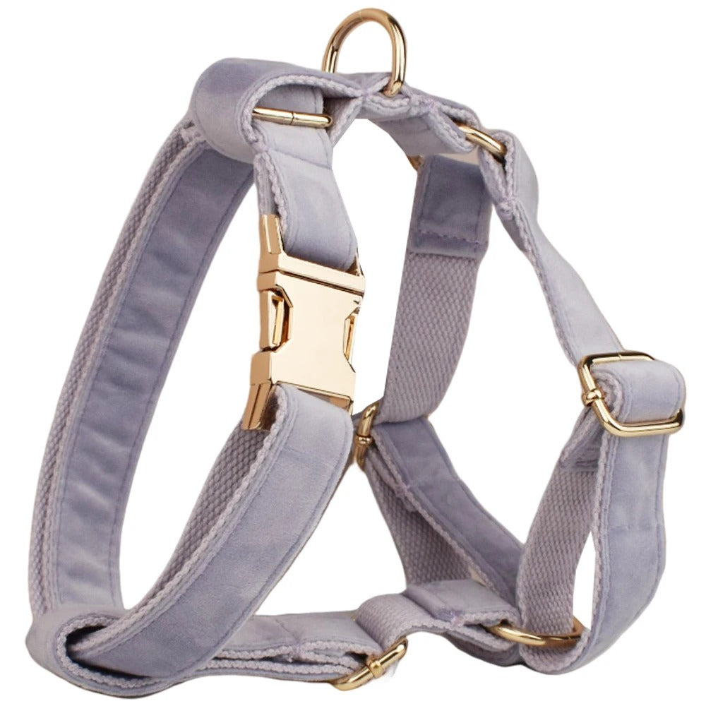 Luxury Dog Harness Set - Pastel Lavender